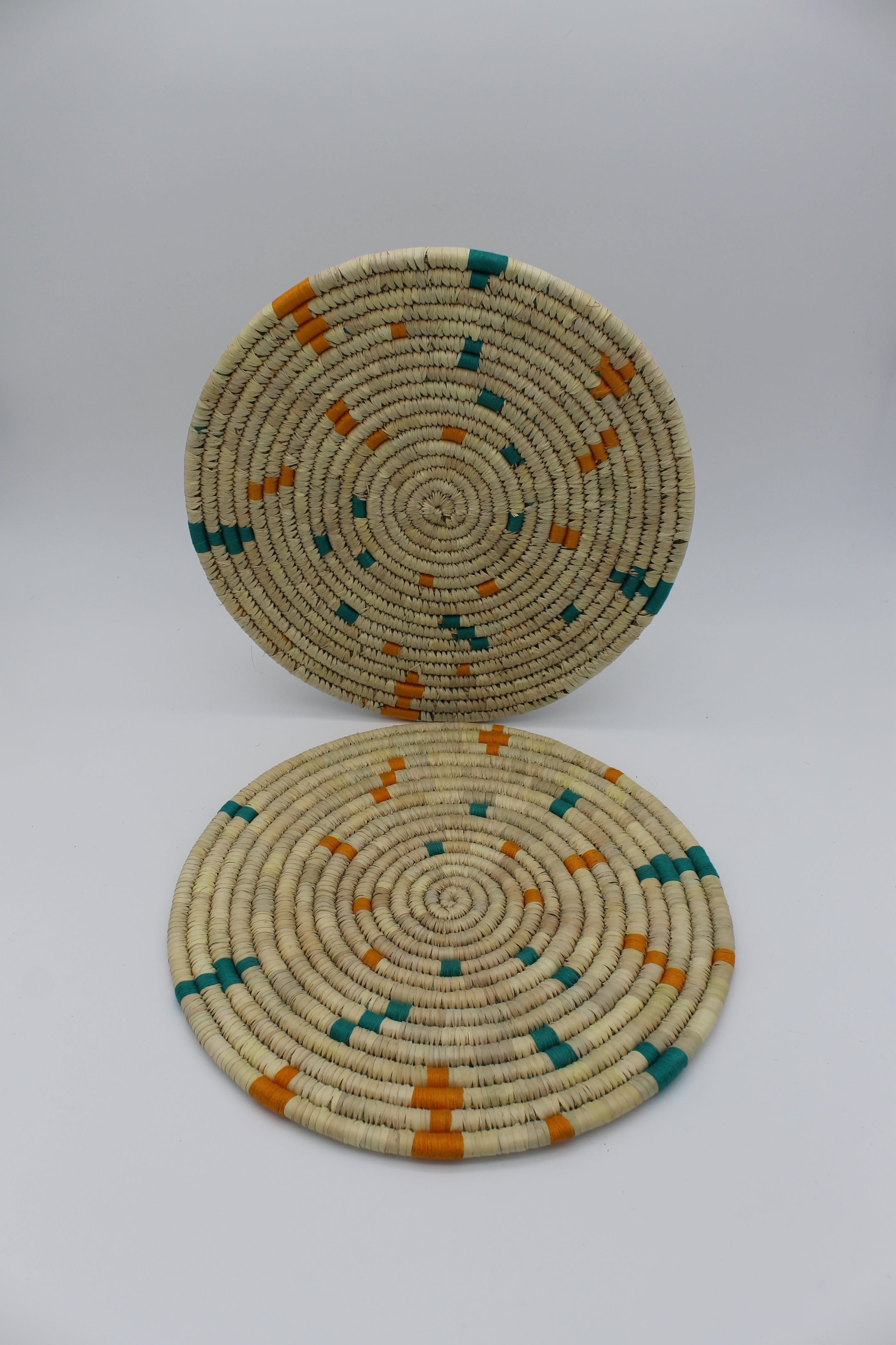 Dining Table Mats/Placemats - Heat Resistant Trivet for Hot Pots, Coffee Table, Side Table (Natural, 12 inch - Set of 4